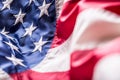 USA flag. American flag. American flag blowing wind. Fourth - 4th of July Royalty Free Stock Photo