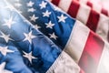 USA flag. American flag. American flag blowing in the wind Royalty Free Stock Photo