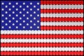 USA flag assembled of diamonds Royalty Free Stock Photo