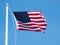 USA flag background. American symbol of fourth of July Independence Day, democracy and patriotism Royalty Free Stock Photo