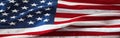 USA flag banner Royalty Free Stock Photo