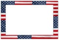 USA flag frame Royalty Free Stock Photo