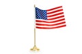 USA flag isolated on the white Royalty Free Stock Photo