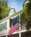 USA flag in Key West, Florida. Royalty Free Stock Photo