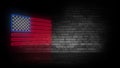 USA flag neon sign. Day USA. Festive background Royalty Free Stock Photo