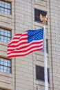 USA flag in New York