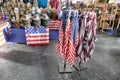 USA flag reproduction scarves and western hats Royalty Free Stock Photo