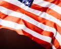 USA flag, selective focus, Royalty Free Stock Photo