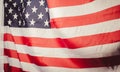 USA flag, selective focus, Royalty Free Stock Photo