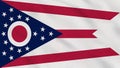 Ohio State - USA - Crumpled Fabric Flag Intro.