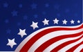 USA flag in style vector Royalty Free Stock Photo