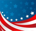 USA flag in style vector Royalty Free Stock Photo