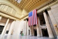 USA flag in Union station, Chicago Royalty Free Stock Photo