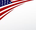 USA flag. United States flag background. Vector Royalty Free Stock Photo