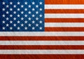 USA flag vintage, retro, scratched
