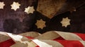 Usa Flag On Wood. Stars Stripes Royalty Free Stock Photo