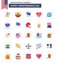 25 USA Flat Signs Independence Day Celebration Symbols of eagle; bird; fly; american; american