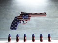 USA Gun Royalty Free Stock Photo