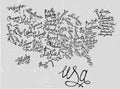 USA Hand Drawn Map 03 A