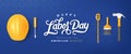 USA happy Labor day advertising banner Royalty Free Stock Photo