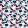 Usa heart pattern