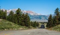 USA Highway in Yosemite National Park Royalty Free Stock Photo