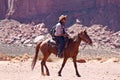 USA - horse riding in Monument valley Royalty Free Stock Photo