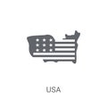 Usa icon. Trendy Usa logo concept on white background from Unite Royalty Free Stock Photo