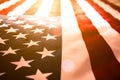 USA Independence day, 4 July. Close up United States of America Royalty Free Stock Photo