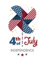 usa independence day poster. Vector illustration decorative design