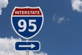 USA Interstate 95 highway sign