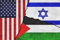 USA, Israel and Palestine