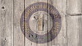 US State Kentucky Seal Wooden Fence