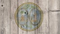 US State South Carolina Seal Wooden Fence