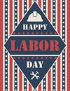 USA labor day poster Royalty Free Stock Photo