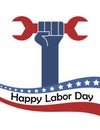USA labor day poster Royalty Free Stock Photo