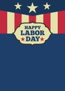 USA Labor day vertical background