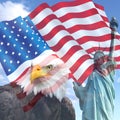USA Liberty Flag Royalty Free Stock Photo
