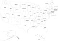 USA map Royalty Free Stock Photo