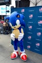 USA mascot in presentation at Time Square for the 2014 Sochi olympic winter game