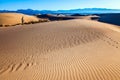 Middle-aged woman. Mesquite Flat Sand Dunes Royalty Free Stock Photo