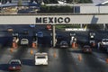 USA/Mexico border in San Diego, CA facing Tijuana Royalty Free Stock Photo