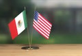 USA Mexico Concept 3d Render Royalty Free Stock Photo