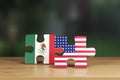 USA Mexico Concept 3d Render Royalty Free Stock Photo