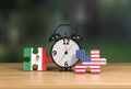 USA Mexico Concept 3d Render Royalty Free Stock Photo