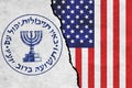USA vs Mossad Royalty Free Stock Photo