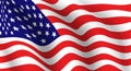 USA national fabric wave flag