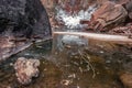 Emerald Falls in Zion National Park Royalty Free Stock Photo