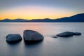 Five Boulders in Lake Tahoe Royalty Free Stock Photo