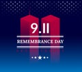 9/11 USA Never Forget September 11, 2001. Vector conceptual illu Royalty Free Stock Photo